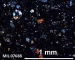 Thin Section Photograph of Sample MIL 07688 in Cross-Polarized Light