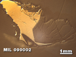 Thin Section Photo of Sample MIL 090002 at 1.25X Magnification in Reflected Light