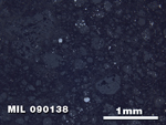 Thin Section Photo of Sample MIL 090138 in Reflected Light with 2.5X Magnification