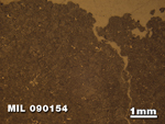 Thin Section Photo of Sample MIL 090154 at 1.25X Magnification in Reflected Light