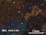 Thin Section Photo of Sample MIL 090159 at 2.5X Magnification in Cross-Polarized Light