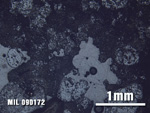 Thin Section Photo of Sample MIL 090172 at 2.5X Magnification in Reflected Light