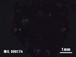 Thin Section Photo of Sample MIL 090174 at 1.25X Magnification in Cross-Polarized Light