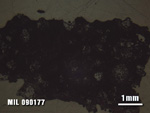 Thin Section Photo of Sample MIL 090177 at 1.25X Magnification in Reflected Light