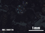 Thin Section Photo of Sample MIL 090178 at 2.5X Magnification in Cross-Polarized Light