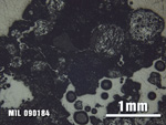 Thin Section Photo of Sample MIL 090184 at 2.5X Magnification in Reflected Light