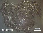 Thin Section Photo of Sample MIL 090300 at 1.25X Magnification in Reflected Light