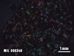 Thin Section Photo of Sample MIL 090340 at 1.25X Magnification in Cross-Polarized Light