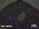 Thin Section Photo of Sample MIL 090346 at 1.25X Magnification in Reflected Light