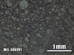 Thin Section Photo of Sample MIL 090351 at 2.5X Magnification in Reflected Light