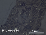 Thin Section Photo of Sample MIL 090354 at 2.5X Magnification in Reflected Light