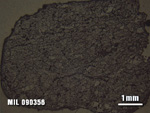 Thin Section Photo of Sample MIL 090356 at 1.25X Magnification in Reflected Light