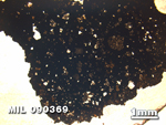 Thin Section Photo of Sample MIL 090369 at 1.25X Magnification in Plane-Polarized Light