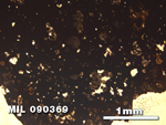 Thin Section Photo of Sample MIL 090369 at 2.5X Magnification in Plane-Polarized Light