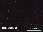 Thin Section Photo of Sample MIL 090369 at 2.5X Magnification in Cross-Polarized Light