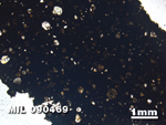 Thin Section Photo of Sample MIL 090469 in Plane-Polarized Light with 1.25X Magnification