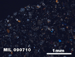 Thin Section Photo of Sample MIL 090710 at 2.5X Magnification in Cross-Polarized Light