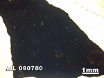 Thin Section Photo of Sample MIL 090780 at 1.25X Magnification in Plane-Polarized Light