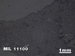 Thin Section Photo of Sample MIL 11100 in Reflected Light with 1.25X Magnification