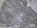 Thin Section Photo of Sample MIL 11140 in Reflected Light with 1.25x Magnification