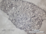 Thin Section Photo of Sample MIL 11152 in Reflected Light with 2.5x Magnification