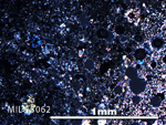 Thin Section Photo of Sample MIL 13062 in Cross-Polarized Light with 5X Magnification