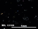 Thin Section Photo of Sample MIL 13169 in Cross-Polarized Light with 5X Magnification
