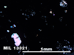 Thin Section Photo of Sample MIL 13321 in Cross-Polarized Light with 5X Magnification