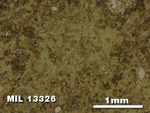 Thin Section Photo of Sample MIL 13326 in Reflected Light with 2.5X Magnification