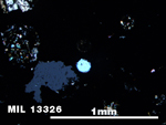 Thin Section Photo of Sample MIL 13326 in Cross-Polarized Light with 5X Magnification