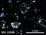 Thin Section Photo of Sample MIL 15046 in Plane-Polarized Light with 5X Magnification
