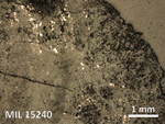 Thin Section Photo of Sample MIL 15240 in Reflected Light with 2.5X Magnification