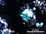 Thin Section Photo of Sample MIL 15306 in Cross-Polarized Light with 5X Magnification