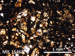 Thin Section Photo of Sample MIL 15467 in Plane-Polarized Light with 5X Magnification