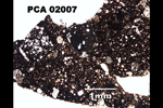 Thin Section Photograph of Sample PCA 02007 in Plane-Polarized Light