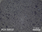 Thin Section Photo of Sample PCA 02012 in Reflected Light with 20X Magnification