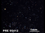Thin Section Photo of Sample PRE 95412 in Cross-Polarized Light