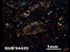 Thin Section Photograph of Sample QUE 94420 in Cross-Polarized Light