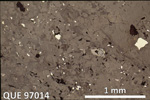 Thin Section Photo of Sample QUE 97014 in Reflected Light with 2.5X Magnification