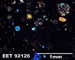 Thin Section Photo of Sample EET 92126 in Cross-Polarized Light