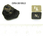 Lab Photo of Sample GRA 06189  showing North View