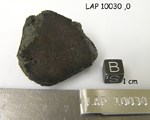Lab Photo of Sample LAP 10030 Showing Bottom View