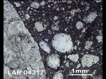 Thin Section Photograph of Sample LAR 04317 in Reflected Light