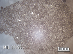Thin Section Photo of Sample MIL 11193 in Reflected Light with 1.25X Magnification