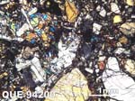 Thin Section Photograph of Sample QUE 94200 in Cross-Polarized Light