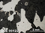 Thin Section Photo of Sample QUE 99122 in Reflected Light with 1.25x Magnification