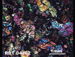 Thin Section Photograph of Sample RBT 04262 in Cross-Polarized Light