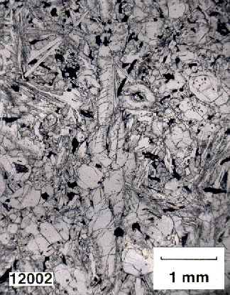 Texture of mare basalt