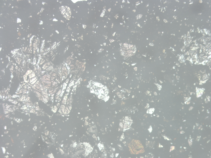 Thin Section Photograph of Apollo 11 Sample 10019,14 in Reflected Light at 5x Magnification and 2.3 mm Field of View (View #2)