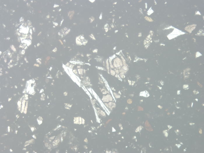 Thin Section Photograph of Apollo 11 Sample 10019,14 in Reflected Light at 10x Magnification and 1.15 mm Field of View (View #4)